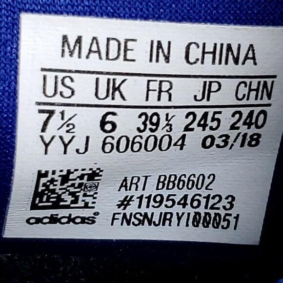 Adidas SolarBoost Real Lilac Athletic Running Shoe Womens Size 7.5 BB6602 Blue - Picture 9 of 9